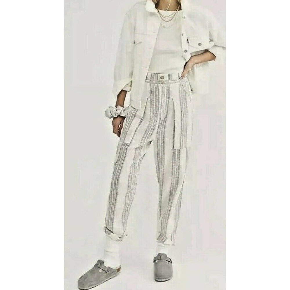 FREE PEOPLE Semi Sweet High Waist Ivory Pants XS